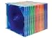 Electronics : CE CD and DVD assorted colour slimline cases, PACK of 25
