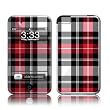 Red Plaid Design Apple iPod Touch 1G (1st Gen) Protector Skin Decal Sticker