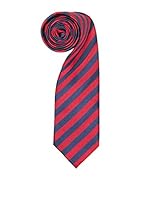 Carlo Visconti Corbata Rayas (Marino / Rojo)