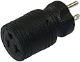 Conntek 30129 15-Amp to 20-Amp Plug Adapter, 20-Amp Socket to 15-Amp U.S 3 Prong Plug