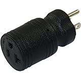 Conntek 30129 15-Amp to 20-Amp Plug Adapter, 20-Amp Socket to 15-Amp U.S 3 Prong Plug