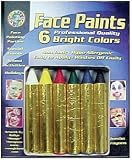 Face Paint PushUp Crayon Stick6/Pkg-Bright Color