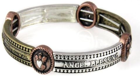 4030668 Angel Blessing Stretch Bracelet Angel Watching Over You Blessing Secret Sister