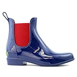 Lauren Ralph Lauren Women's Tally Rain Booties Boots Shoes Blue Sz 10