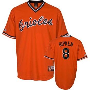 Cal Ripken Jr. Baltimore Orioles Orange Cooperstown Replica Jersey - M