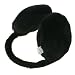 Black Ear Muff Fold N' Go Fuzzy Fur Earwarmers