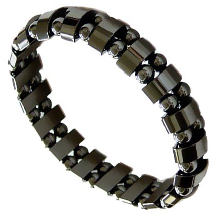 Men’s Magnetic Hematite Fashion Bracelet – 8.5″