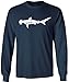 Koloa Surf Shark Logo Long Sleeve Heavy Cotton T-Shirts in Regular, Big & Tall