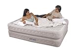 Queen Raised Air Mattress Day Bed w/ Quilted Air Pockets & Built-in Inflation Pump