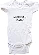 MICHIGAN BABY - State Series - White, Blue or Pink Onesie / Baby T-shirt
