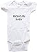 MICHIGAN BABY - State Series - White, Blue or Pink Onesie / Baby T-shirt