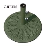 40 lb. European Patio Market Umbrella Stand Base - Green
