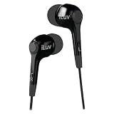iLuv iEP222BLK Cafe Nites In-Ear Earphones - Compact Stereo - Black
