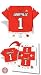 Set of 96 Louisville Cardinals Football JerseyNaps® Party Napkins NCAA College Athletics