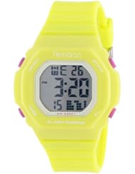 Armitron Unisex 45/7033LGN Lime Green Resin Strap Chronograph Digital Sport Watch