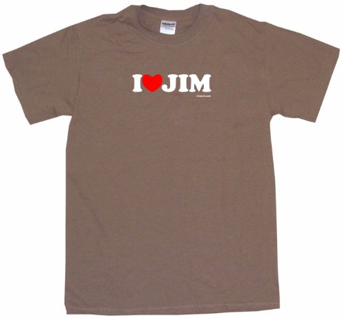 I Heart (Love) Jim Men's Tee Shirt Medium-Brown