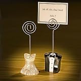 41aRyJlXZ9L. SL160  Bride and groom place card holders, 1 piece