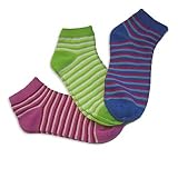 Socks4Clogs Gr.37-42, 3 Pair, pink-green-blue, Sneekers