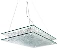 Eurofase 12262-014 Odyssey 20-Light Rectangular Chandelier, Chrome/Clear