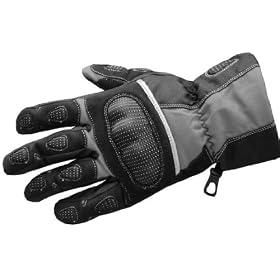 NEW MENS MOTORCYCLE GLOVES RAIN REFLECTIVE GEAR GRAY