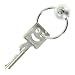 BACK Design Patentierter Schl�sselanh�nger mit Kugel KEY II Security Key Ring Edelstahl