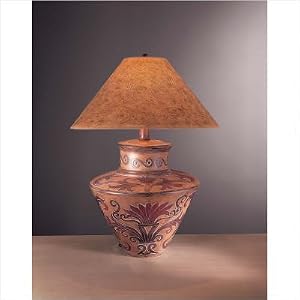 Casual Accent Table Lamp in Desert Sand with White Wash by Minka Ambience