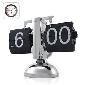 Niceeshop Retro Flip Down Clock - Internal Gear Operated