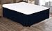 Utopia Bedding Cotton Sateen Bed-Skirt (Full, Navy) - 100% Finest Quality Long Staple Fiber - Durable, Comfortable and Abrasion Resistant, Quadruple Pleated, Cotton Blended Platform