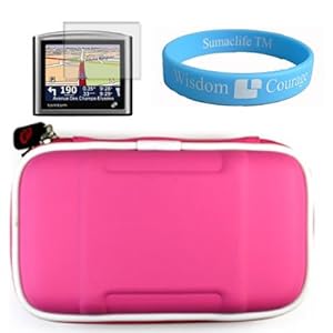 TomTom XL 335T 335M 335TM 4.3-Inch TomTom GPS Magenta Carrying Case + Screen Protector + Wristband TomTom XL 335T 335M 335TM 4.3-Inch TomTom GPS Magenta Carrying Case + Screen Protector + Wristband