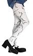 Girls Stitched White Pantyhose