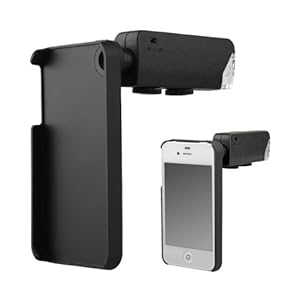 60x-100x Zoom Digital Microscope Micro Camera Lens LED for iPhone 4 4S