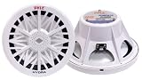 PYLE PLMRW8 8-Inch 400 Watt White 4 Ohm Marine Subwoofer