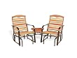 Jack Post Woodlawn WL-30Z Tete-A-Tete Glider Set with Bronze Frame