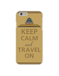 Wireless: Apple iPhone 6 Custom Case White Plastic Snap On - Keep Calm and Travel On Asian Architecture - HAT SHARK