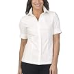 Mossimo® Black: Short-Sleeve Button Front Shirt - White