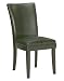 Kitchen & Housewares : 2 Contemporary Dark Brown Faux Leather Parson Dining Chairs