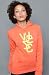 WeSC The Overlay Hoody in Coral hood ,Sweatshirts for Women