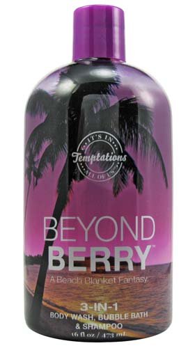 Bath & Body Works Temptations Beyond Berry 3 in 1 Body Wash, Bubble Bath, & Shampoo 16 oz