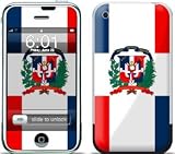 Dominican Republic Flag Design Protective Skin Decal Sticker for Apple iPhone (2G)