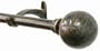 Window Curtain Rod / Drapery Rod 44 Inch - 108 Inch Ball Bronze W/gold