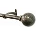 Window Curtain Rod / Drapery Rod 44 Inch - 108 Inch Ball Bronze W/gold