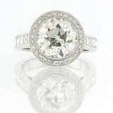 7.09ct Antique European Round Cut Diamond Engagement Anniversary Ring