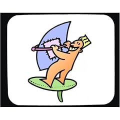 Mauspad mit der Grafik: Surfen, Sport, braun, Wind, B�r