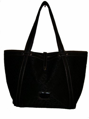 WOMEN'S TOMMY HILFIGER SMALL GEORGIA BLACK HANDBAG