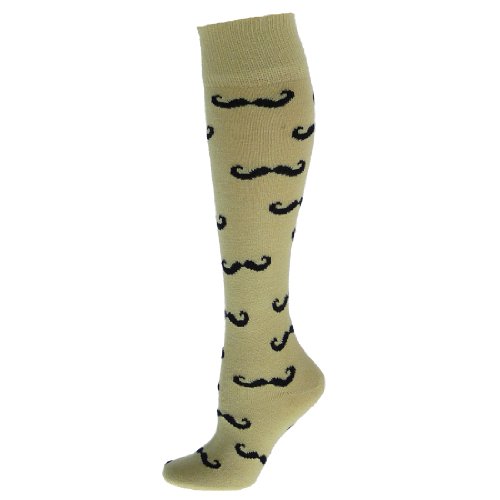 Mustache Knee Socks (Multiple Colors)