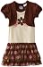 So La Vita Girls 2-6X Toddler Flower And Dots Dress With Hot Fixed Stones