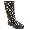 RAMPAGE - Ladies Rainbow spots Wellies Tall Knee high Rain boots Colourful Wellingtons - Size 7 UK