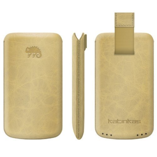 Katinkas Premium Leder Tasche f&uuml;r Apple iPhone 4 sand Preisvergleich