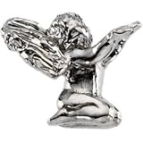 14K White Gold 10.00X12.00 mm Kneeling Angel Lapel Pin