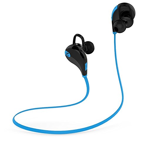 SoundPEATS Wireless Earbuds In-Ear Stereo Bluetooth Headphones with Mic for Sports Running(CVC6.0 Noice Reduction, Bluetooth 4.1, 6 Hours Play Time, Sweatproof) - Black&Blue